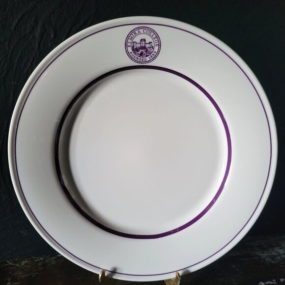 Vintage Oneida Classic Elmira College Seal Dinner Plate Restaurant Ware 11" - Picture 1 of 5